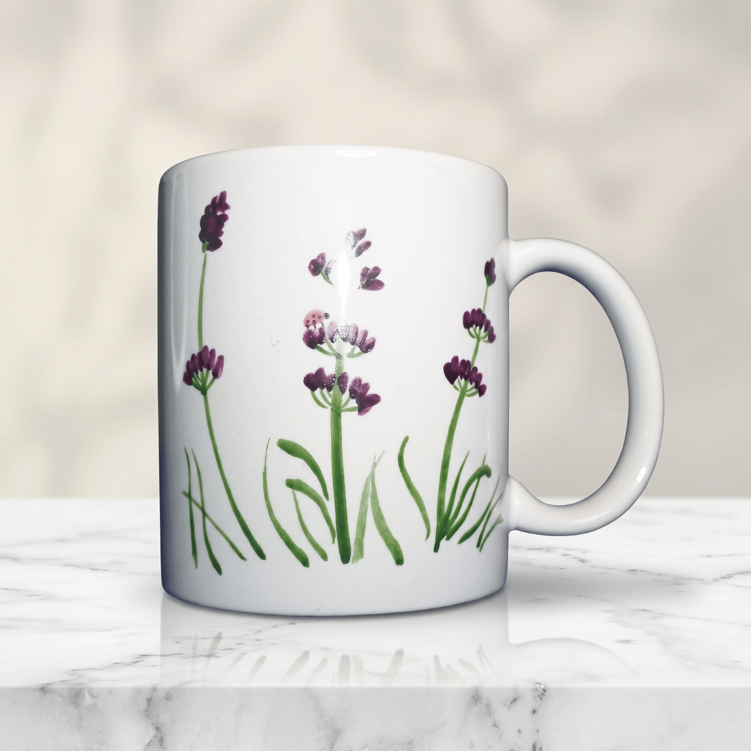Taza con Diseño de Lavanda