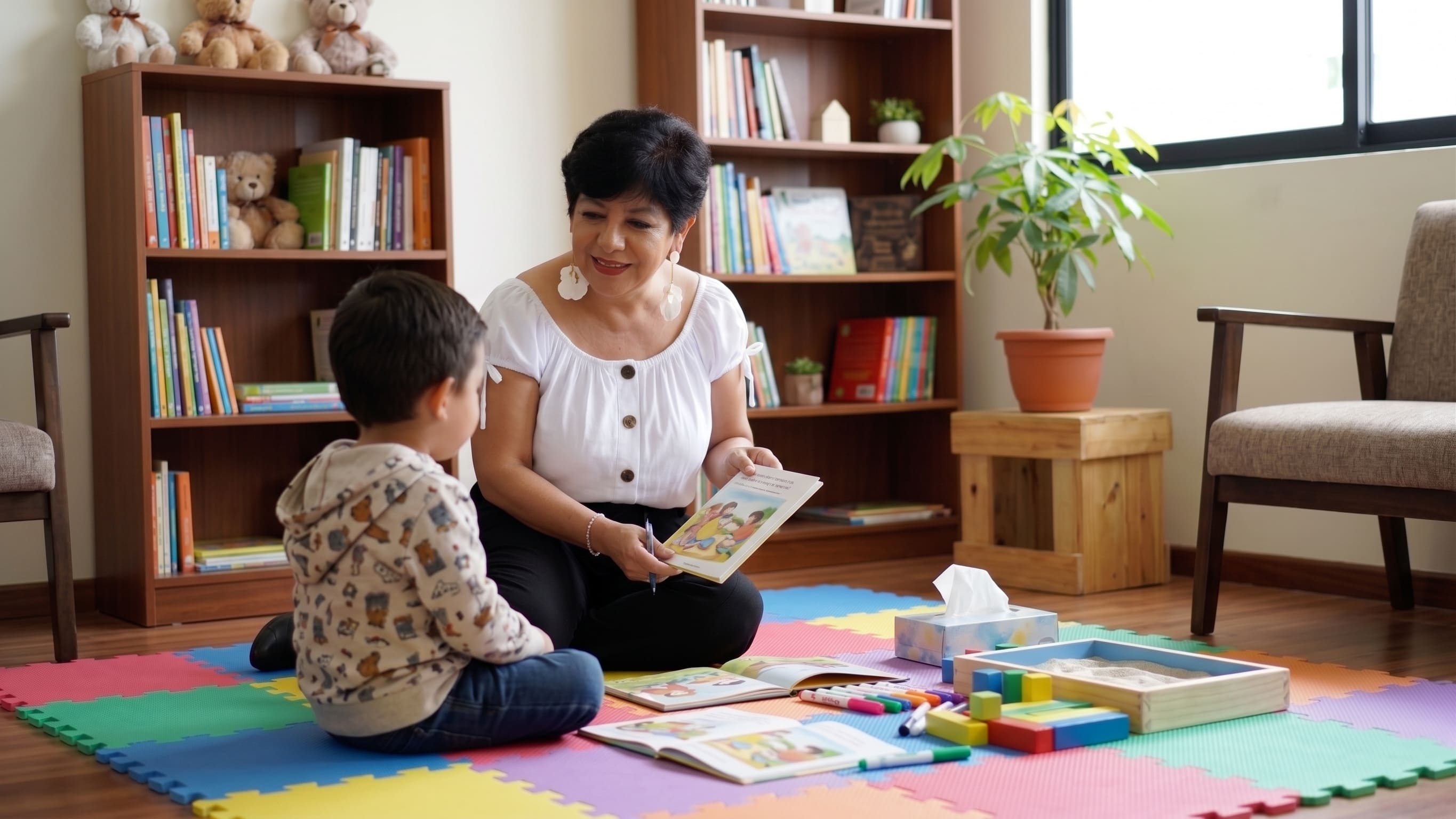 Fotografía de Psicoterapia Presencial Individual Menores — servicio